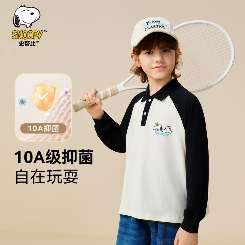 SNOOPY Boys  Long-Sleeve Polo T-Shirt 2XL
