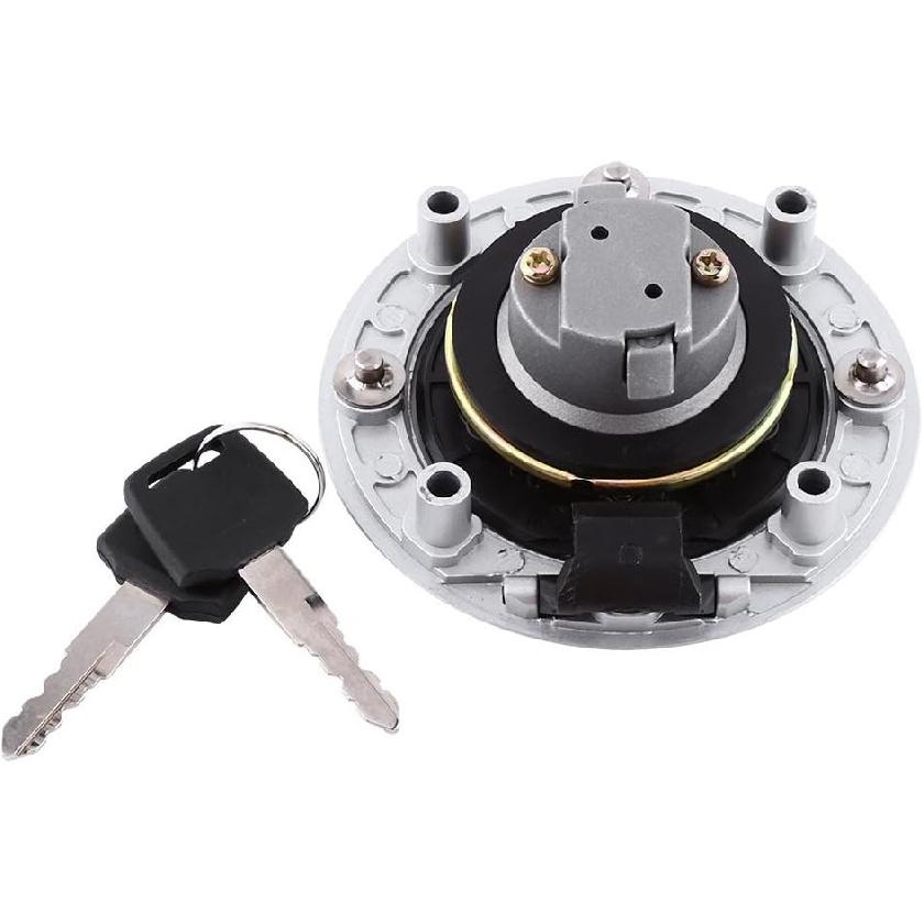 Aluminum Gas Fuel Tank Cap Cover,Gas Fuel Tank Cap Lock with Key for SUZUKI GSXR600 1997-2003/GSXR 750 1996-2003/GSXR1000 2001-2002