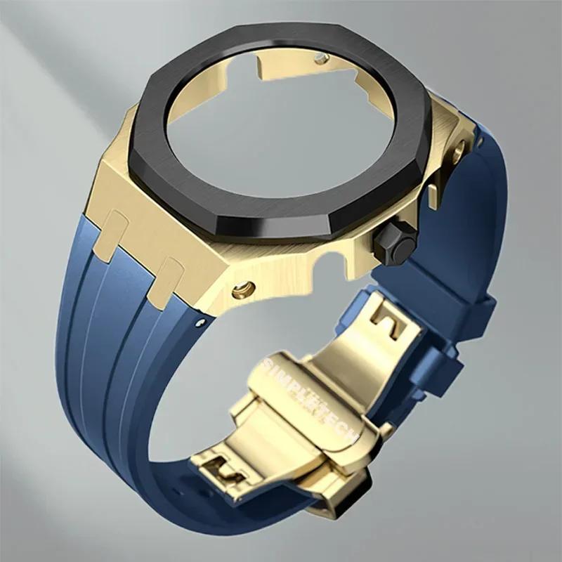 Mod Kit GEN5 GA2100 Metal Bezel for G shock Casioak Modification 4th Generation Rubber&Steel Watch Case Strap GA-B2100 2110