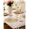 Gold Flower Pattern Round Placemats