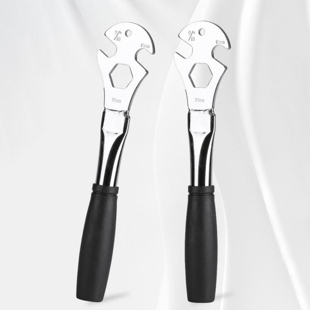 Anti-slip Bike Pedal Wrench Extra Long Handle Pedal Install Remover Spanner  Scooter Bike