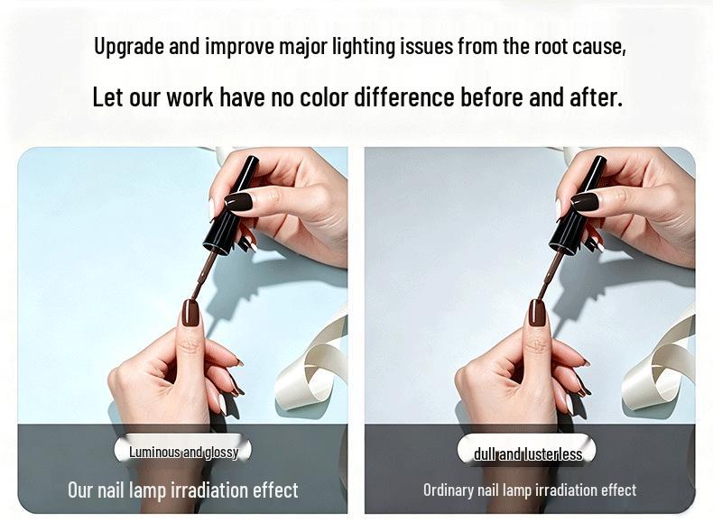Half-Moon Dimmable Ring Light for Shadow-Free Cross-Border Nail Art