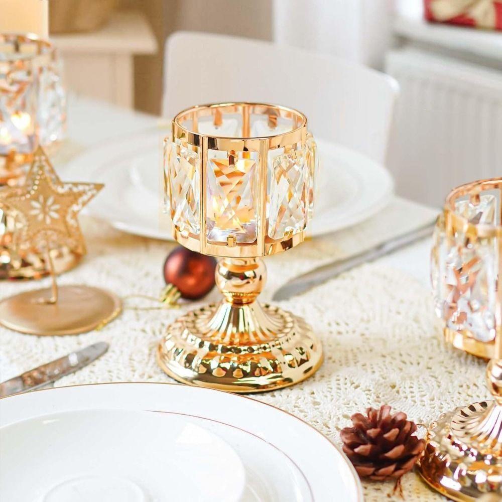 European Style Candlestick Cylinder Tealight Holder Ornaments Candle Cup  Wedding Party