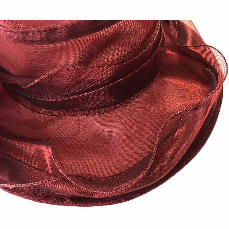 Women's Bright Color Sun Protection Hat - Breathable Organza with Single Flower for Spring/Summer Beach Travel
