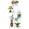 Plant Stand Indoor, Tiered Plant Stand for Indoor Plants, Corner Flower Stand for Living Room, Multi-Layer Metal Frame Plant Shelf (3/4/5/6/7/8 Tiers)