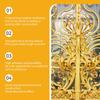 Water Base Gold Foil Paint with Build In Brush Non Toxic Formula Fast Drying Tool Ideal for Homes Use with Kids & Pet