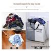 Foldable Oxford Cloth Laundry Basket - Single & Multi-Compartment Options for Bathroom Storage