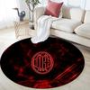 Associazione Calcio Milan Round Area Rug,Carpet Rug for Living Room Bedroom Sofa Playroom Decor,Non-slip Floor Mat