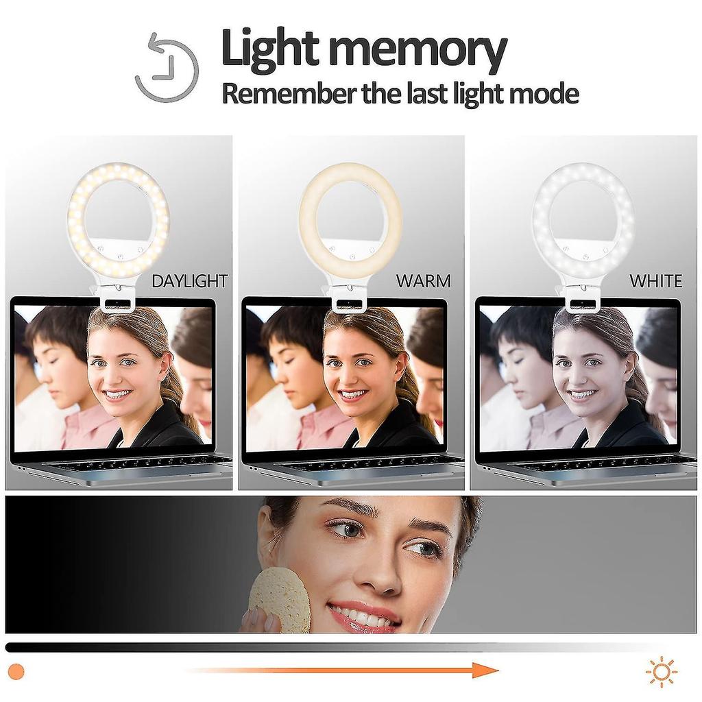 Video Conferencing Lighting Kits, Ring Lights For Monitoring Clips, Remote Work, Learning, Zoom, Call Lighting, Self-cast And Broadcast,