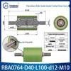 Polyurethane Coated Idler Wheel with Double Head Toothed Belt and Threaded Shaft for Non-Powered Conveyor Systems.