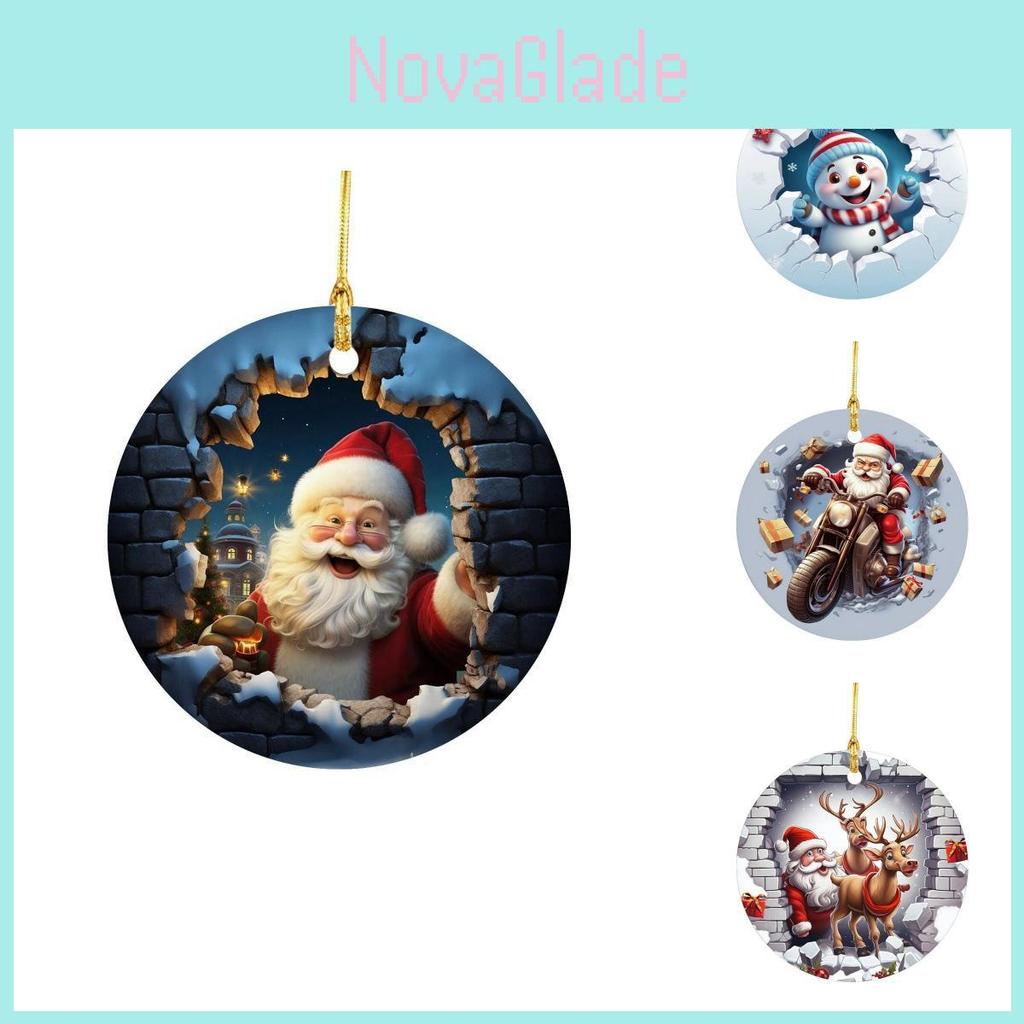 Urocza Akrylowa Ozdoba Świąteczna Przebijająca Się Do Unikalnej Dekoracji Wnętrza Samochodu
