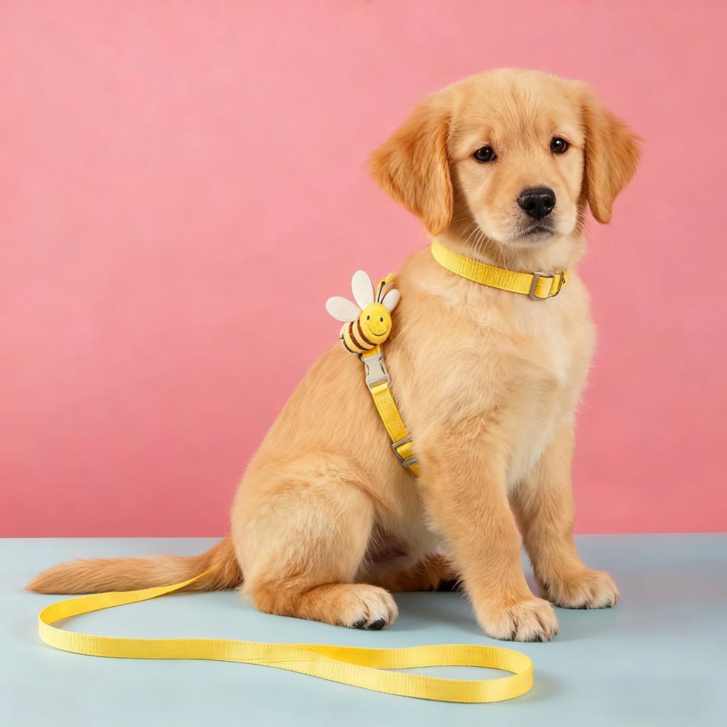 New Cute Bee Pet Backpack, Equipped with A Cat Leash To Preventescap Designedspecifically for Taking Cats and Dogs Out, Adjustable Sizesoft and Sturdy