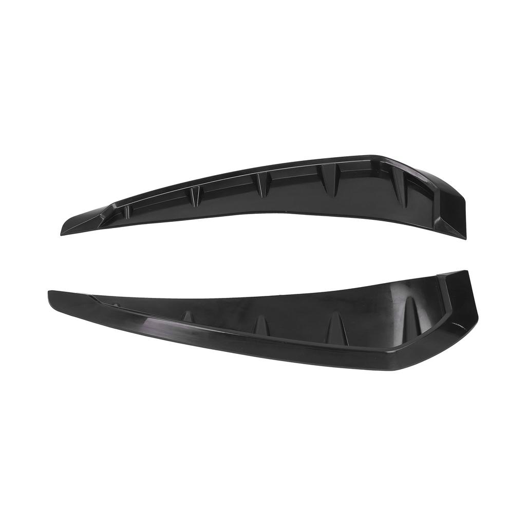 2PCS Coche Lado Aleta Barro Salida de Aire Molduras Cubiertas Izquierda Derecha Goma Negro Decoración Universal