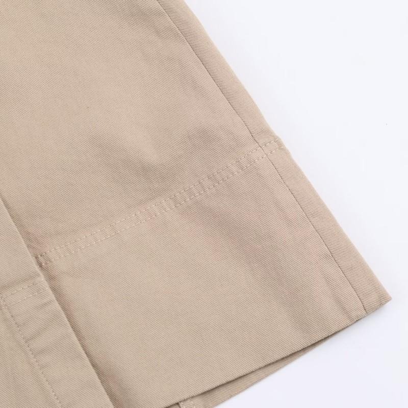 Womens Winter Fashion Belted Cargo Midi Skirt Solid Color Straight Fit Street Style