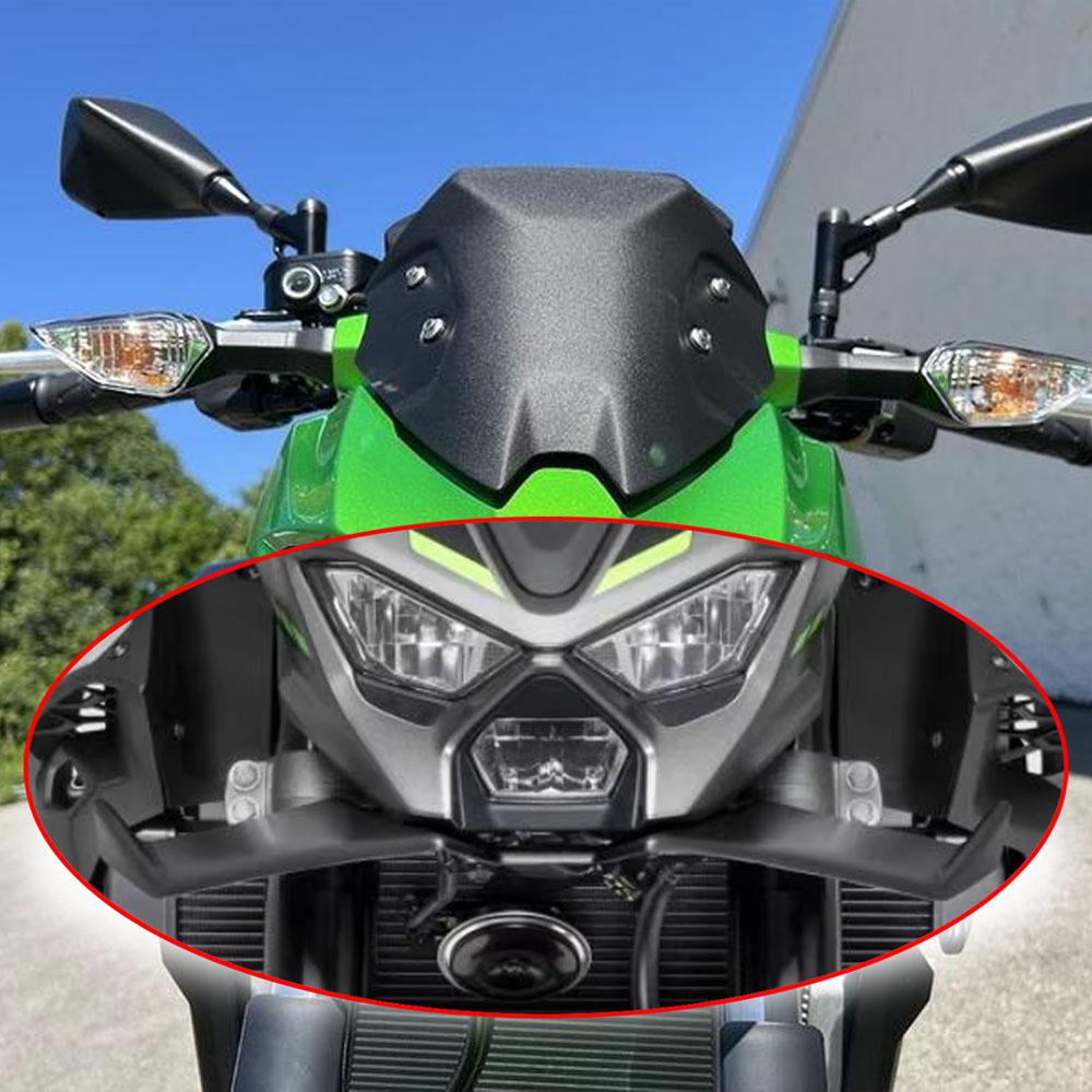 For KAWASAKI Z500 Z 500 SE 2024 2025 Wind Wing Cover Cone Aerodynamics Fairing Winglets Z500 SE Motorcycle Front Lip Spoiler