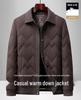 Men's Winter Down Jacket - Warm, Lightweight, Casual for Dad & Grandfather