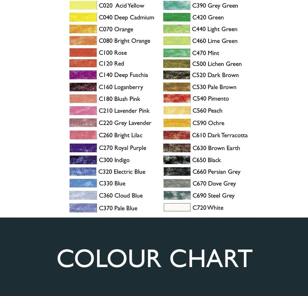 Derwent Coloursoft Colored 0701028 Pencils, 36-Color Set,