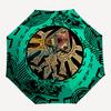 1pc THE LEGEND OF Auto Folding Umbrella, Portable Collapsible Design, 8-Rib Iron Frame, All-Season Casual Outdoor Accessory for Christmas Birthday Fes