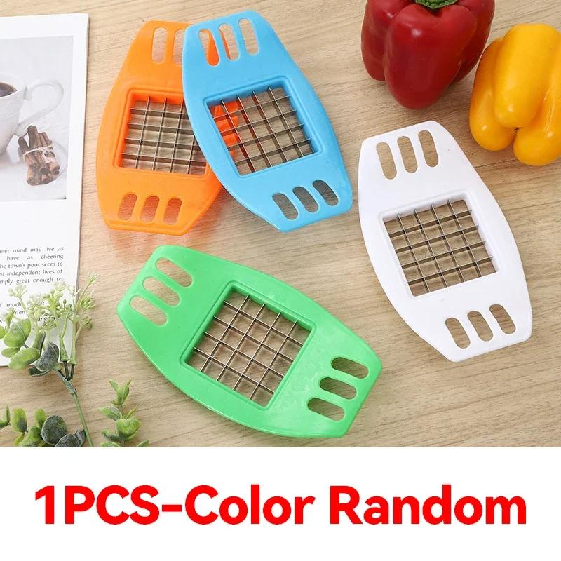 

Машина для нарезки картофеля фри из нержавеющей стали, ломтерезка для картофеля фри, нож для нарезки овощей и фруктов, кухонный гаджет