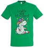 Camiseta de Unicórnio Nerd Óculos Geek Divertidos Arco-íris Cientista da Computação Admin Jogador