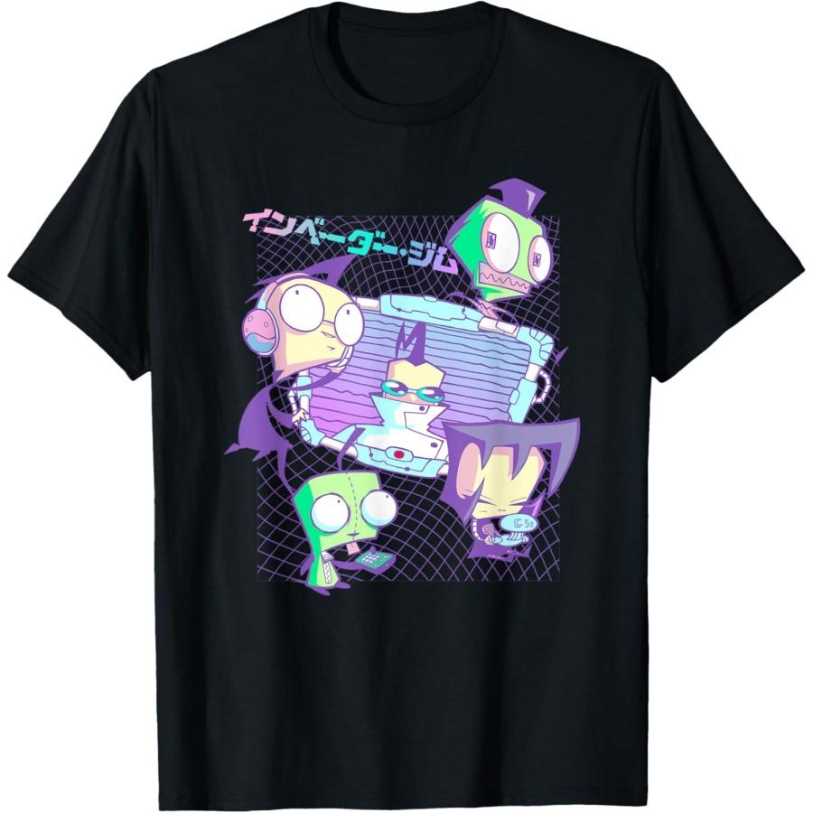 

Invader Zim Pastel Cyber Grid Japanese Retro Art T-Shirt XXXXXL чорний