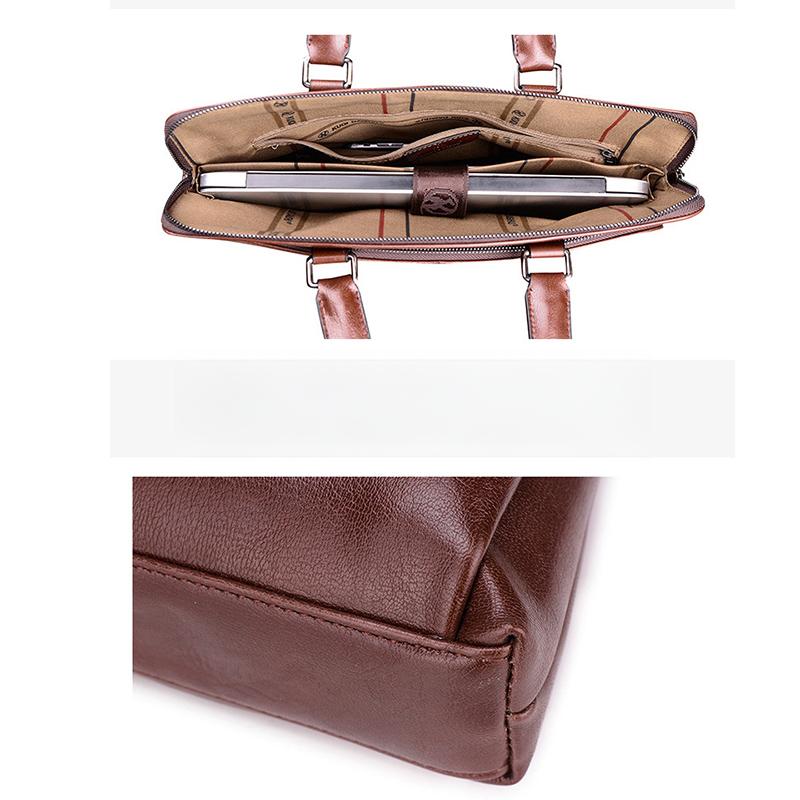 Men's Diagonal Handbag Horizontal Casual Briefcase Business Computer Bag