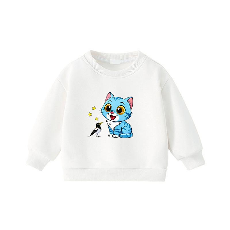 Kids Girls Derpy Print Long Sleeves Sweatshirt Kpop Hunters Rumi Zoey Mira Top 110cm белый