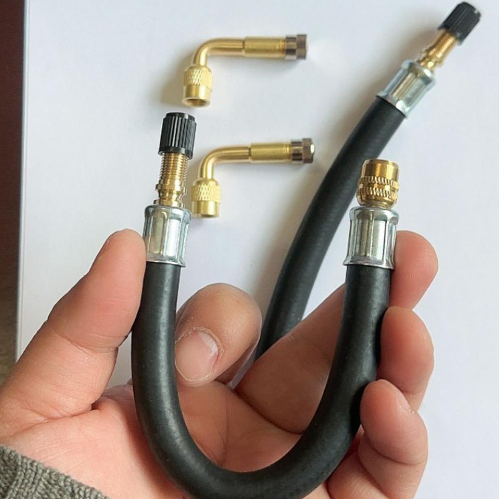 Truck Valve Extension Flexible Tire Inflator Hose Extension Tube Adapter For Auto Car Van Vehicles Tyre Air Pump Nipple X3W2