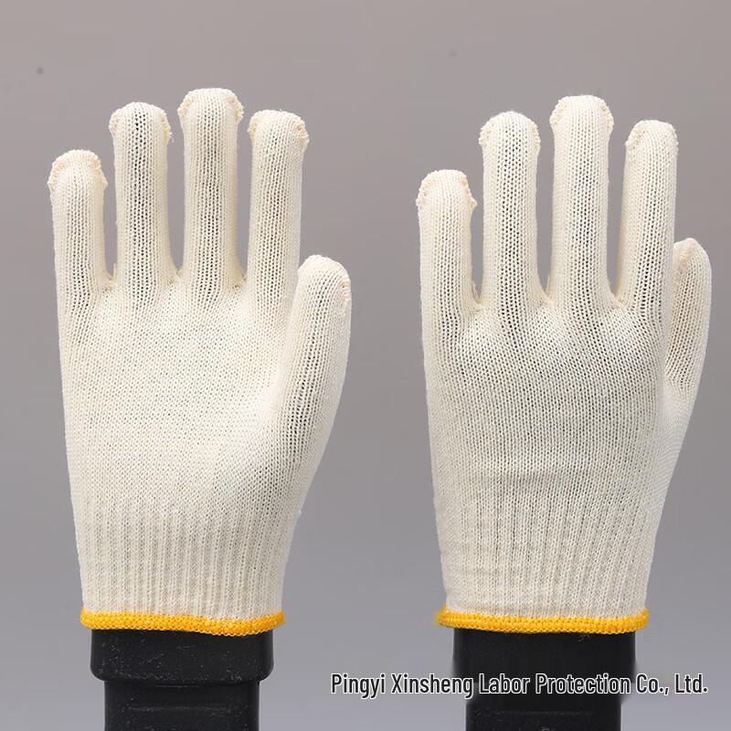Men s 60g Golden Cotton Work Gloves One Size