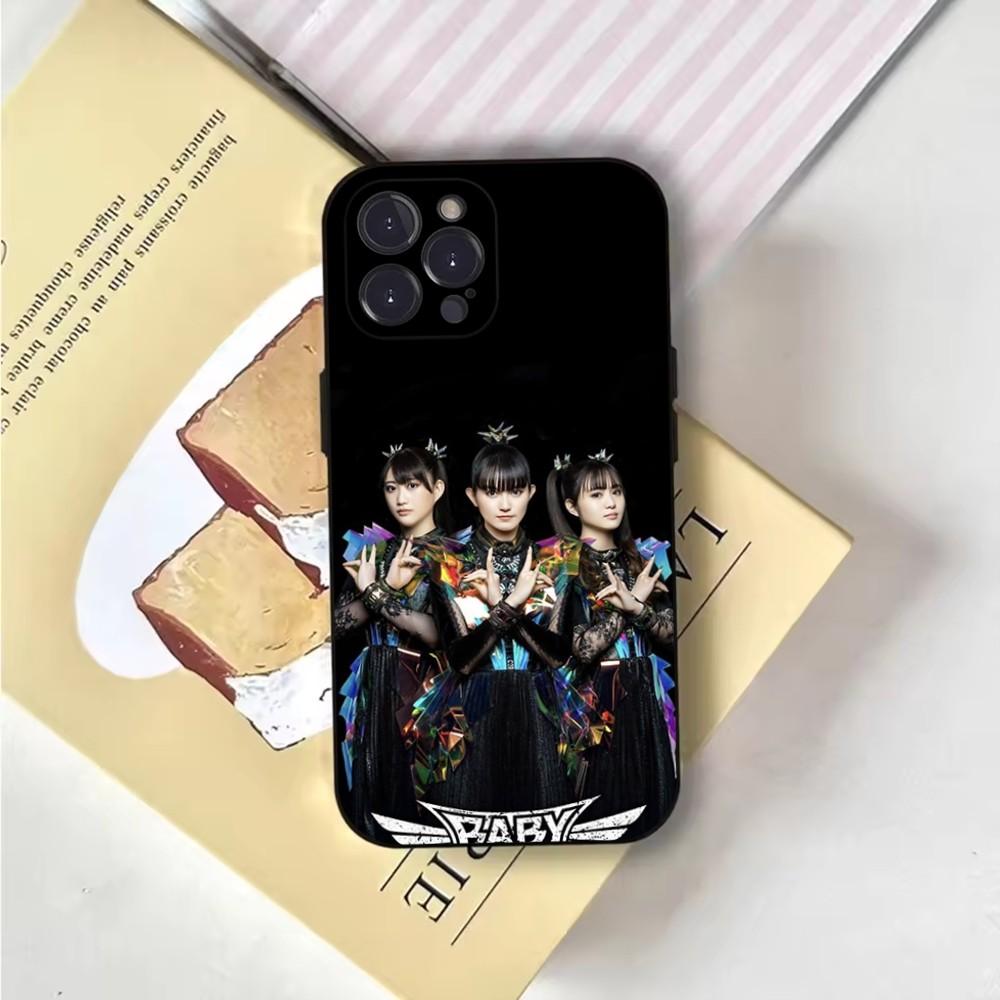 Coque de téléphone Babymetal Idol Japonais Coque de téléphone Pour iPhone 16,15,14,13,12,11,Pro,X,XS,Max,XR,Plus,Mini Housse Souple Noire