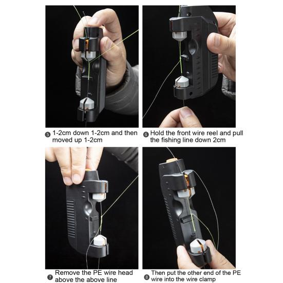 Rybářský elektrický stroj na uzly GT Dobíjecí automatický rybářský háček Tier Tool Vázání vlasce Náčiní Zařízení Rybářské potřeby