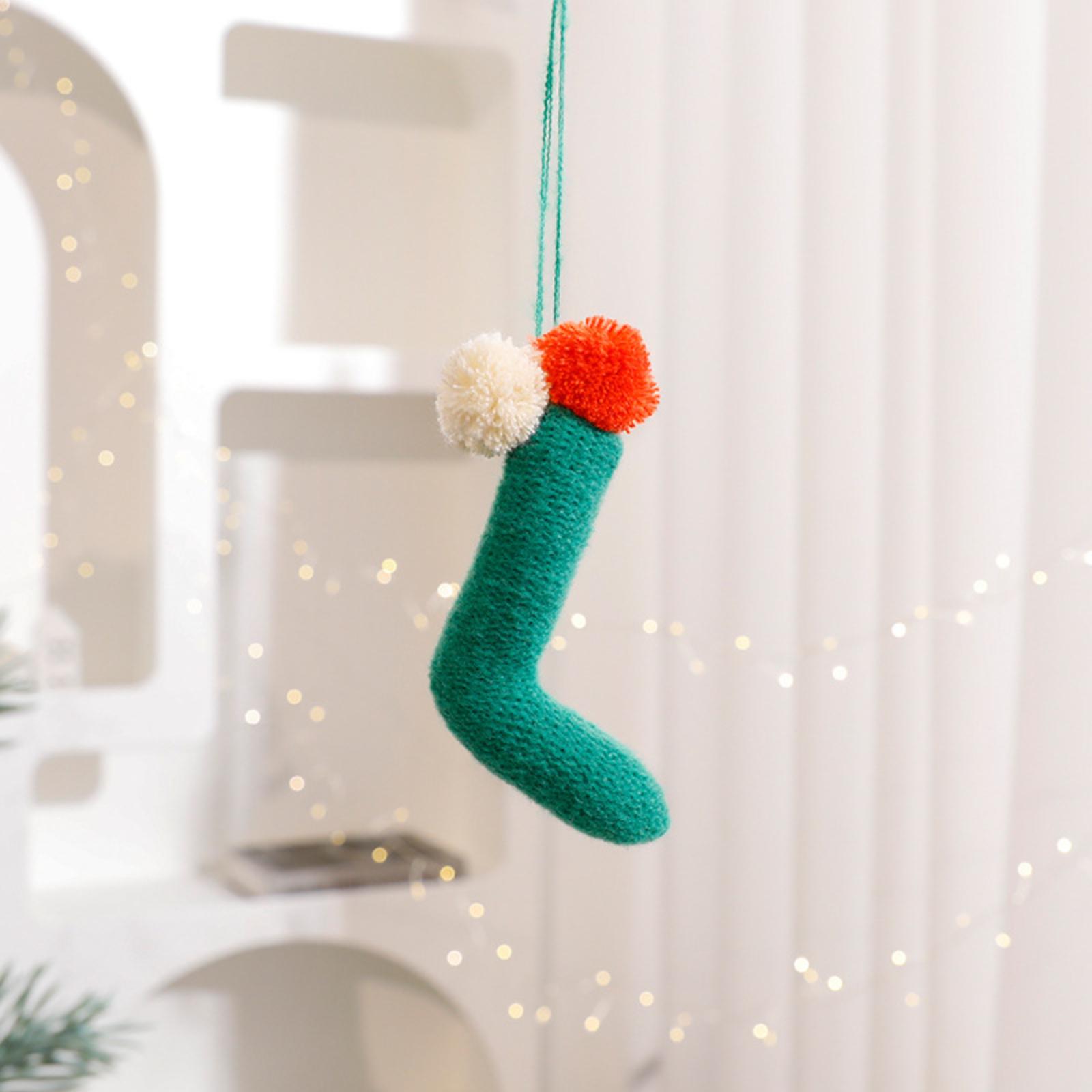 Рождественские декоративные подвески-носки, украшение рождественской сцены, рождественские елочные украшения и подвески One Size