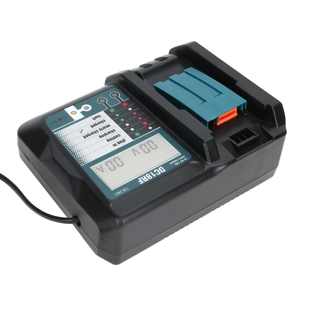 DC18RF Charger with Screen USB Interface Fit for Makita 14V/18V Lithium Battery