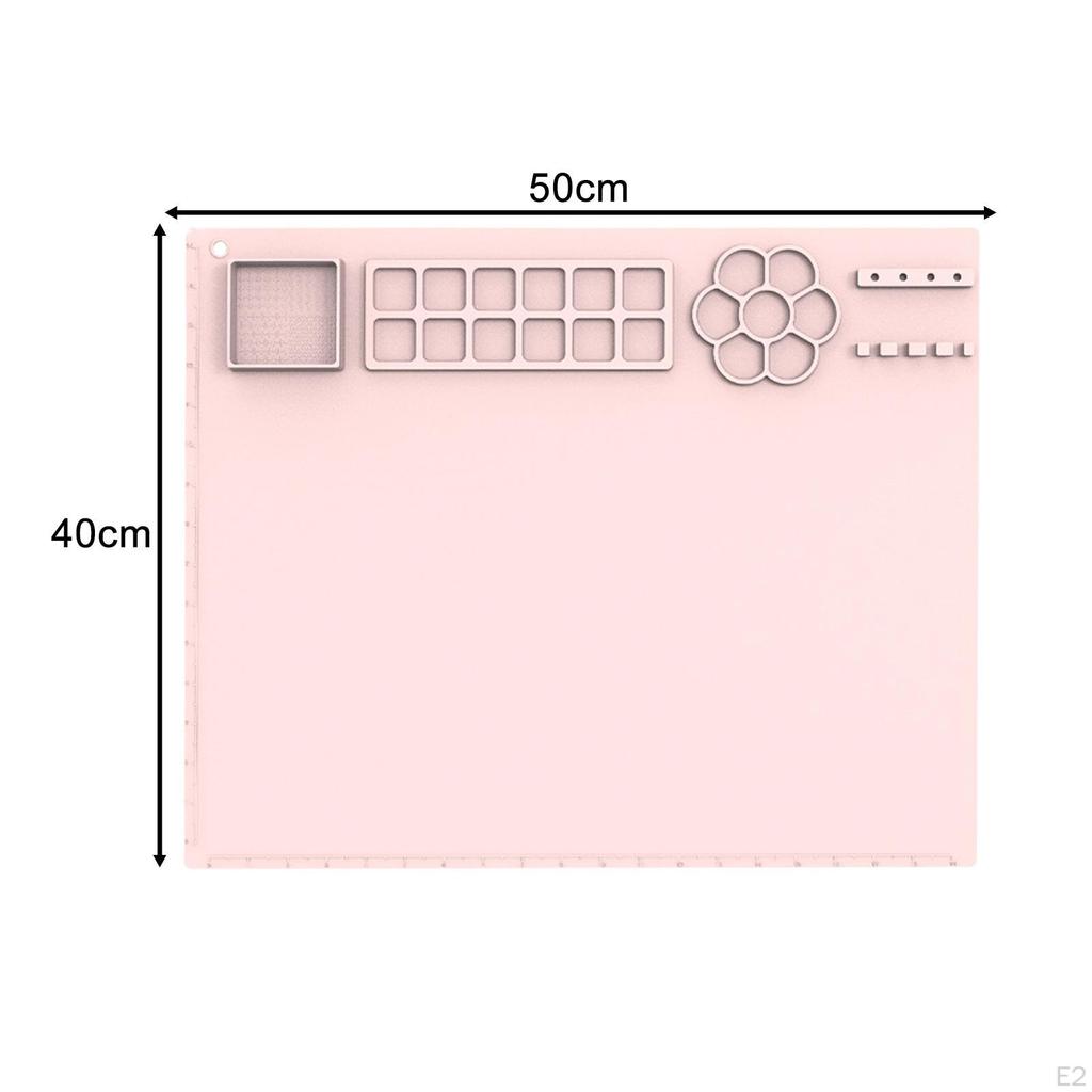 Silikon-Bastelmatte für Kinder, Kunst, wasserdicht, gefaltet, Aufbewahrungsblatt, Basteln