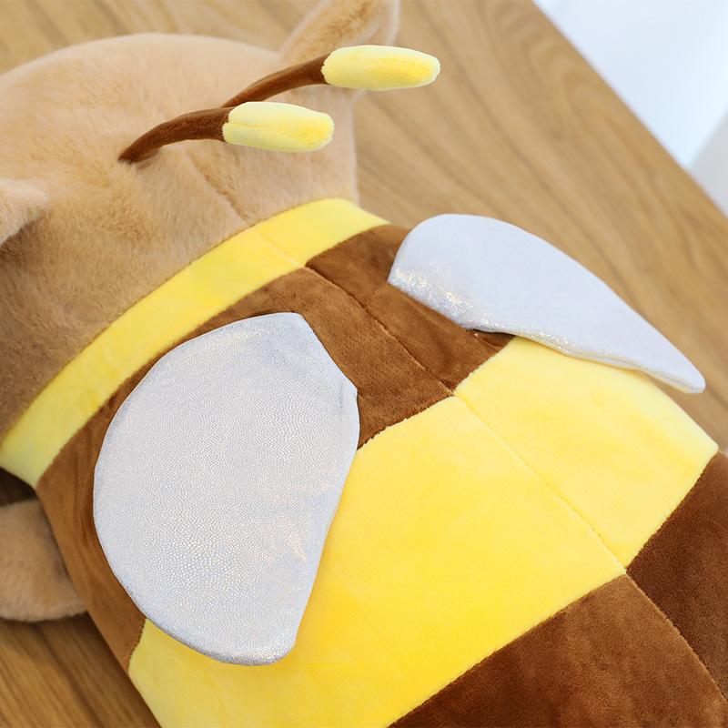 Bee Shiba Inu throw pillow plush toy cute party style puppy pillow doll gift doll grab machine