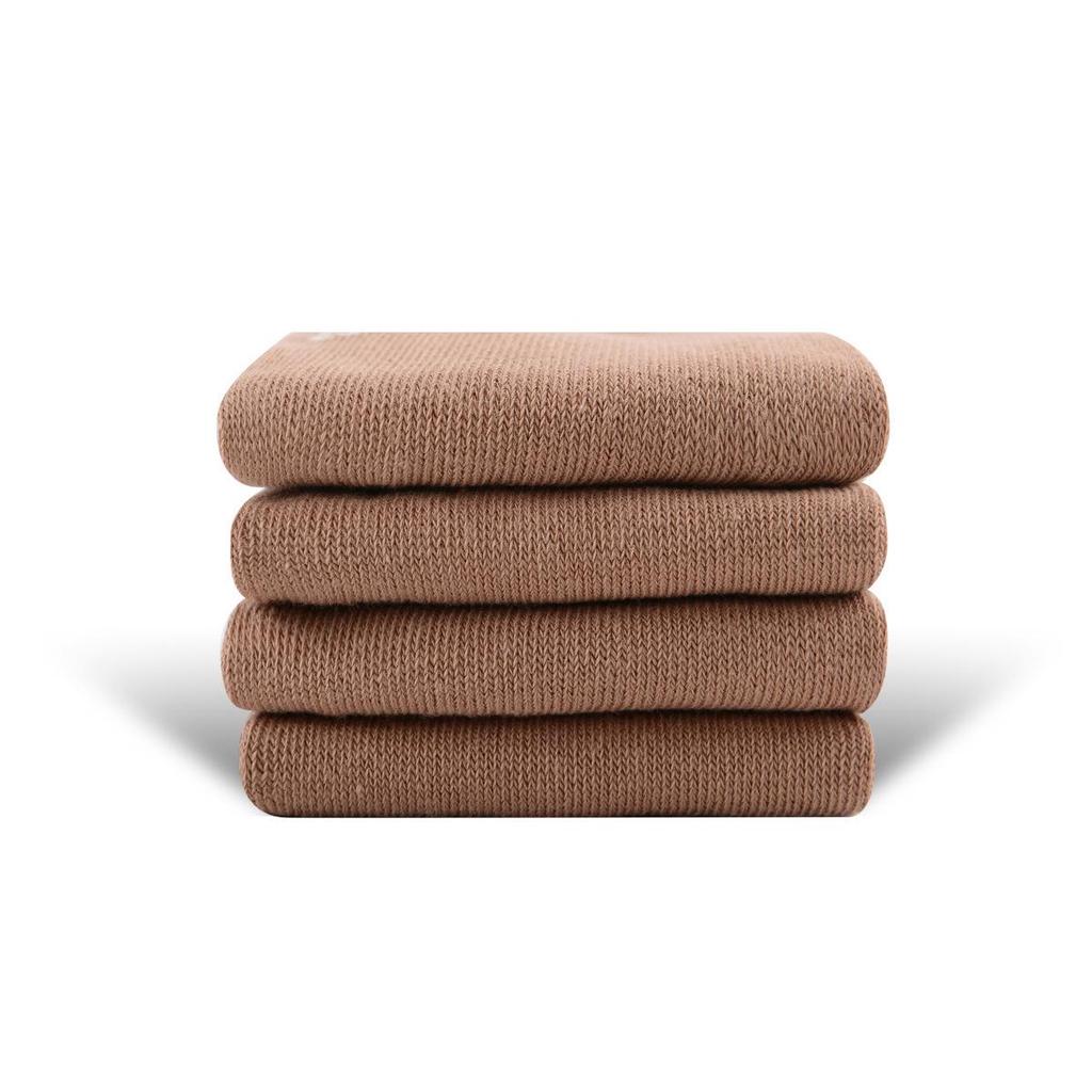 MEIKAN Unisex Seamless Cotton Mid-Calf Socks - Versatile Solid Color, Sweat-Absorbing Casual Style
