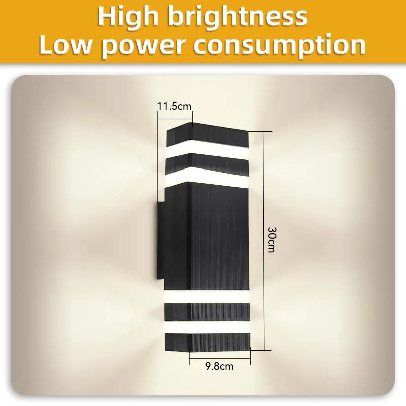 LED Wall Light Outdoor AC 220V Waterproof E27 Modern Up Down Wall Interior Lamp Living Room Home Decoration Stairs Lighting