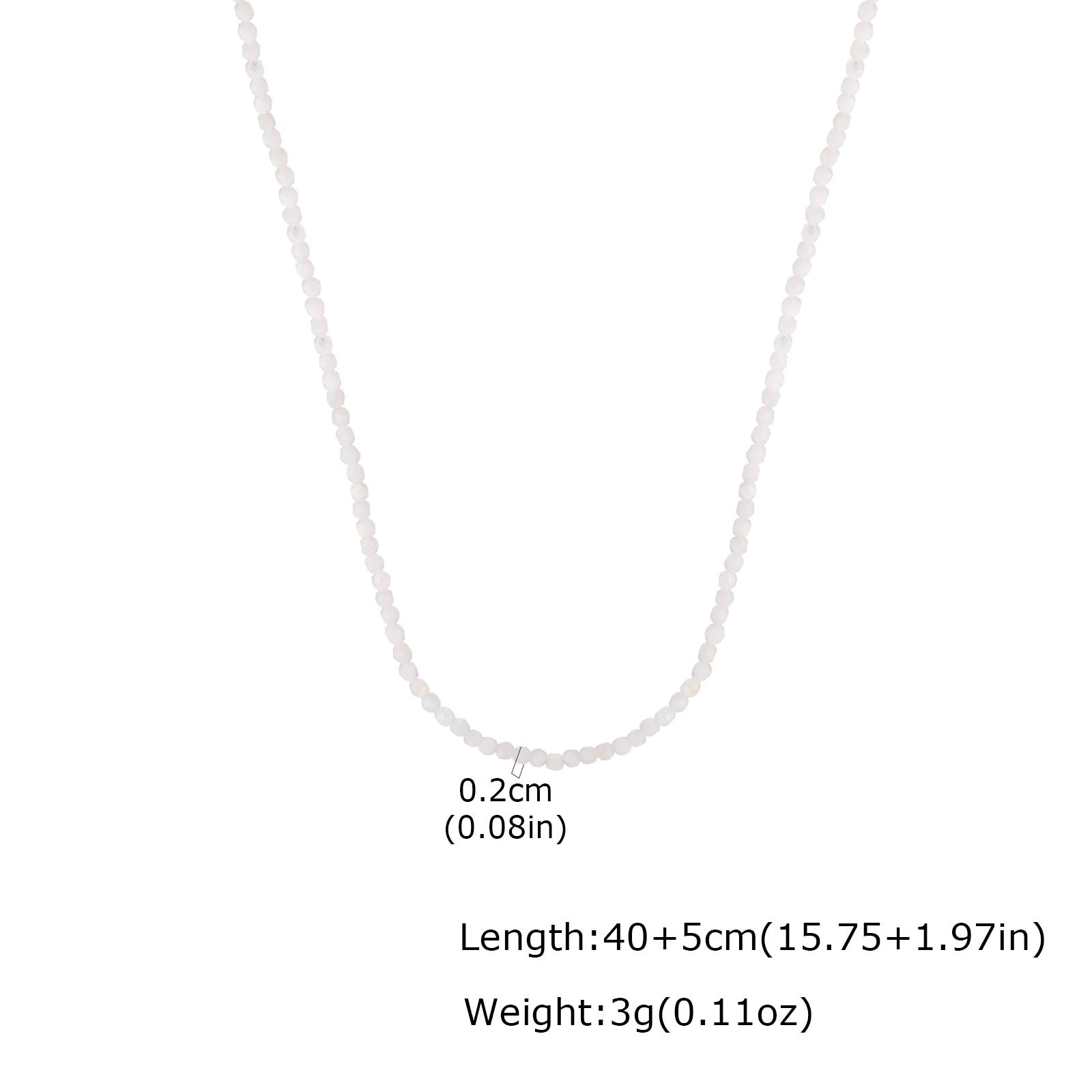 Natural Stone Beads Necklace for Women Stainless Steel Heart Fish Charms Pendant Handmade Crystal Jewelry
