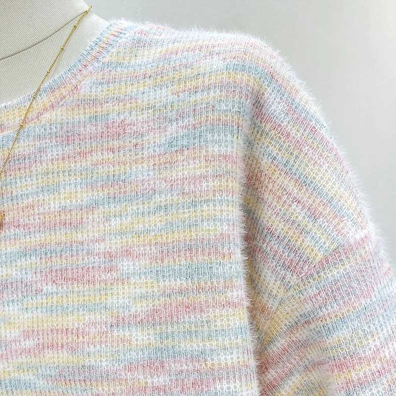 Maglione da Donna Invernale in Cotone Ispessito Pullover Caldo Lavorato a Maglia Elasticizzato Manica Lunga Oversize Maglione Maglioni Top