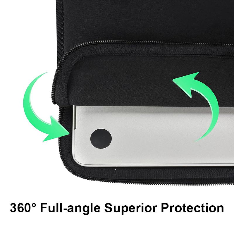 Laptoptasche Hülle Für Macbook Air Pro 13 14 15.6 Asus Dell HP Notebook Hülle 13,3 Zoll Schutzhülle Schwarz Grau