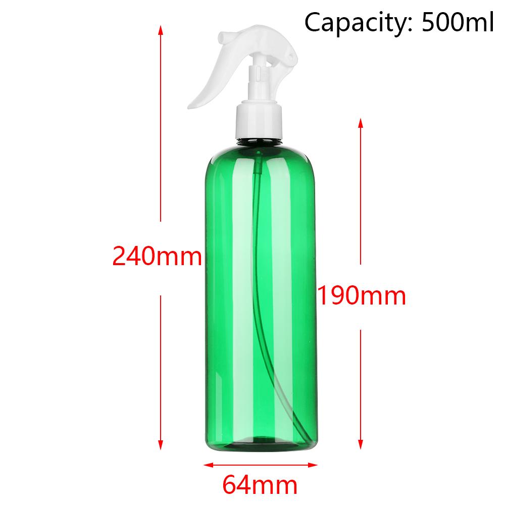 1PCS 500ml Plastic Clear Spray Refillable Bottle Cleaning Hand Water Spray Bottles Garden Empty Container Travel Makeup Tool