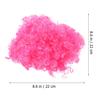 LEDMOMO Halloween Clown Afro Fluffy Ball Clown Party Pink Wig, Wig, Shape, Unisex, Lightweight, Hair, Costume, Wig,