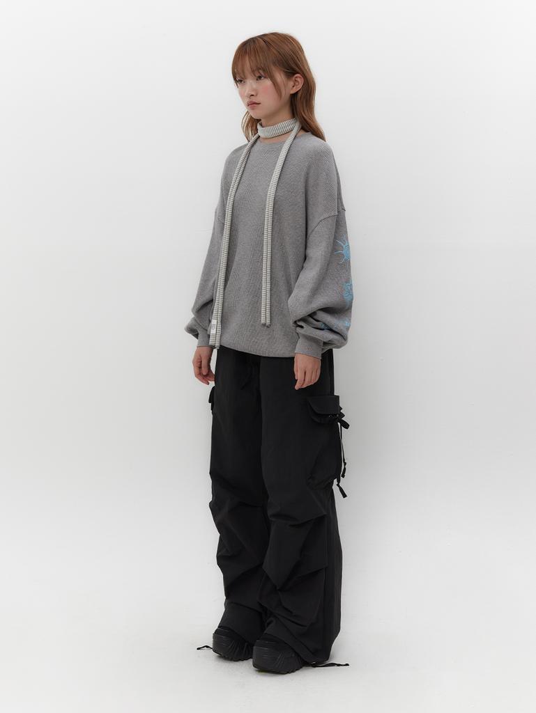 Tuomio Graphic Waffle Long Sleeves [Grey]
