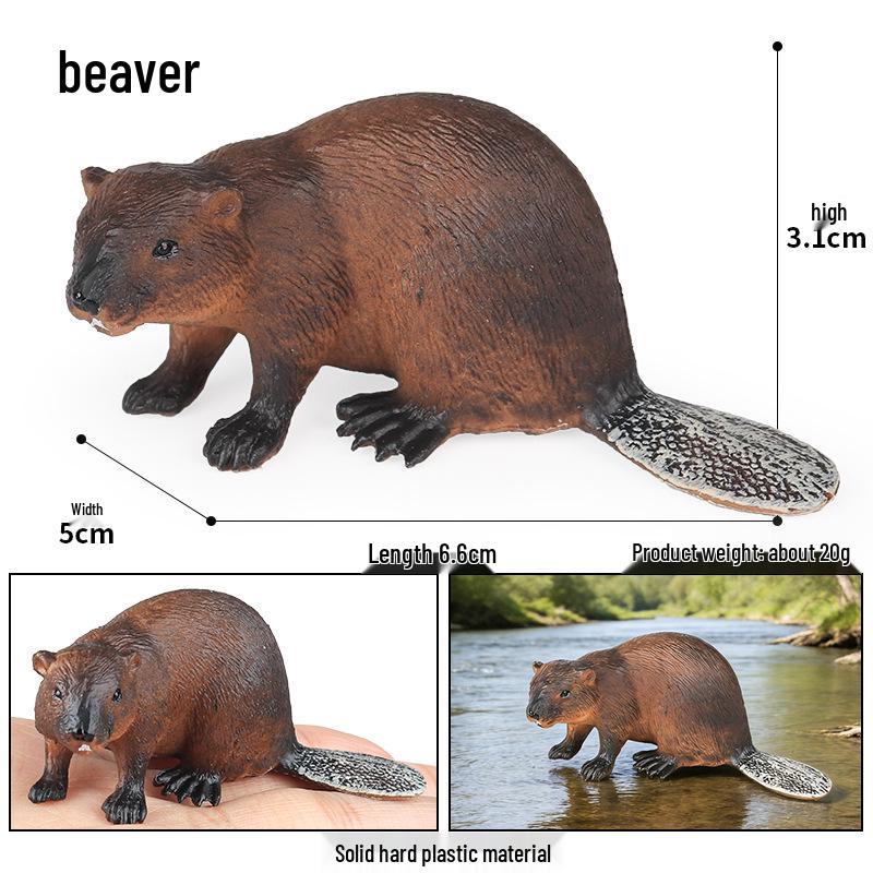 Children s Cognitive Animal Model: Beaver & Marten Toy Ornament