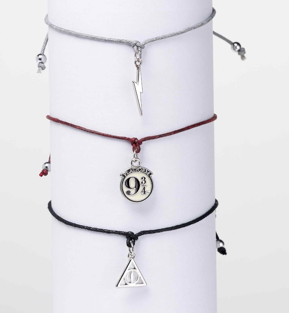 Harry Potter Deathly Hallows Friendship Bracelet Set Multi