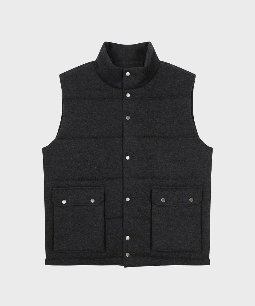 HELVESKO Quilted Sweater Vest (Black)
