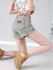 Summer 2026 American Spicy Girl A-Line Denim Hot Pants: Women’s Slimming Straight Super Short Shorts