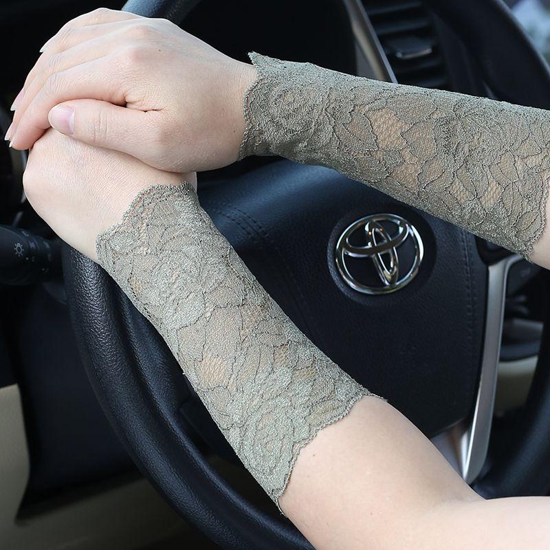 Scar Covering Tattoo Tattoo Sun Protection Female Lace Lace Wristband Decorative Cuff Thin Short Driving High Elastic Wristband