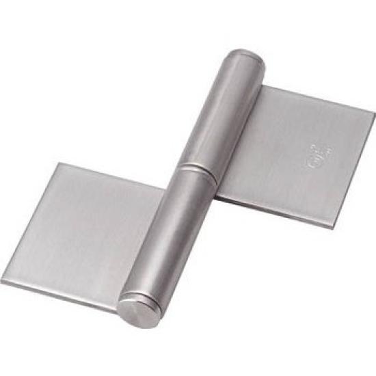 TRUSCO Stainless Steel Extra Thick Welded Flag Total Length 127mm Hinge, Right-Hand, (1 Piece) ST-2000W-127R