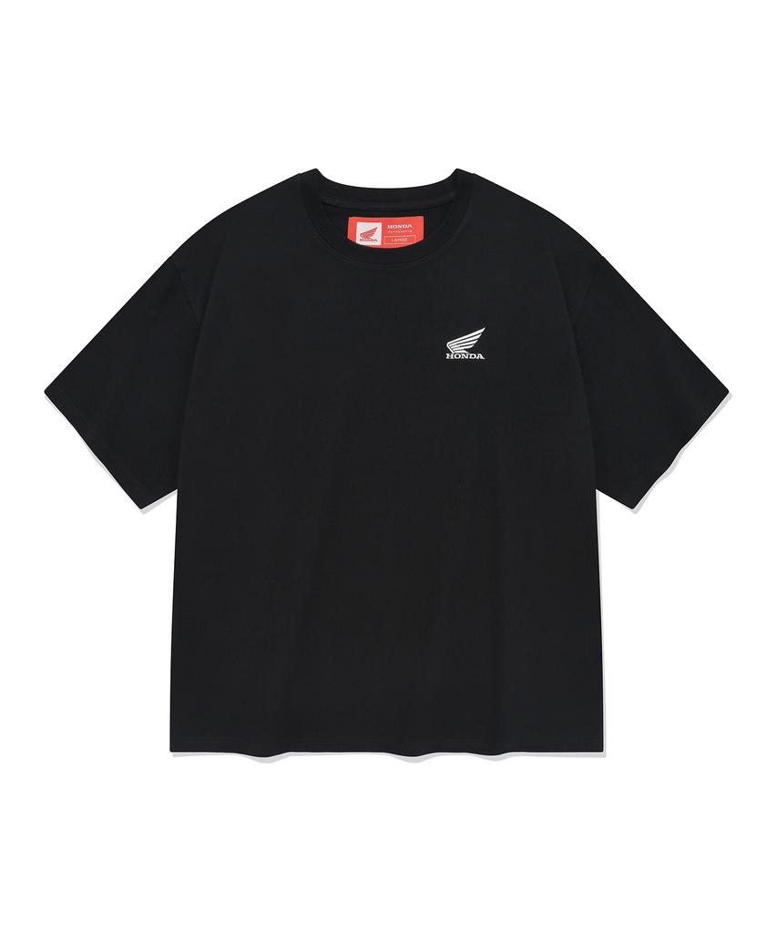PHYPS MOTORCYCLE [2Pack] Original Wing Logo Short Sleeve White / Black